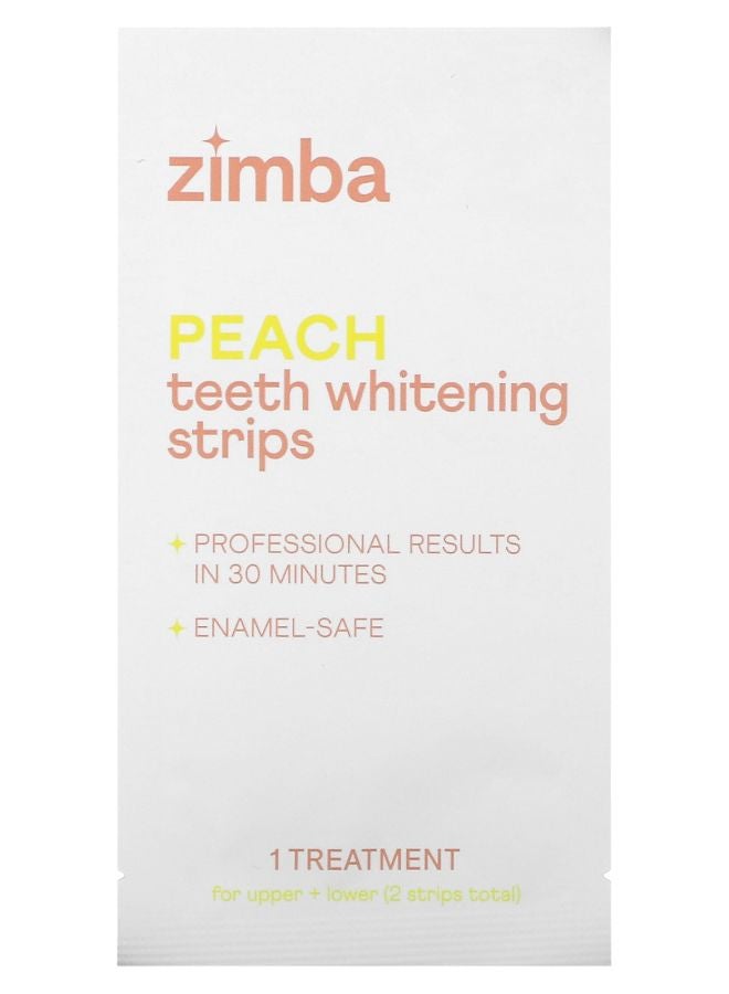Teeth Whitening Strips Peach 14 Treatments