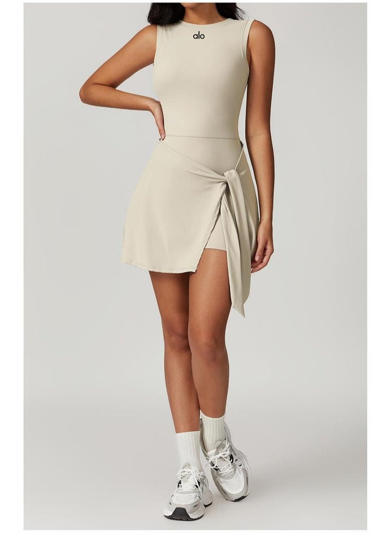 alo Alo One-piece Connected Yoga Set - Professional Fitness and Exercise Clothing for Tennis Skirt Dress for Women Pilates  - Image 2
