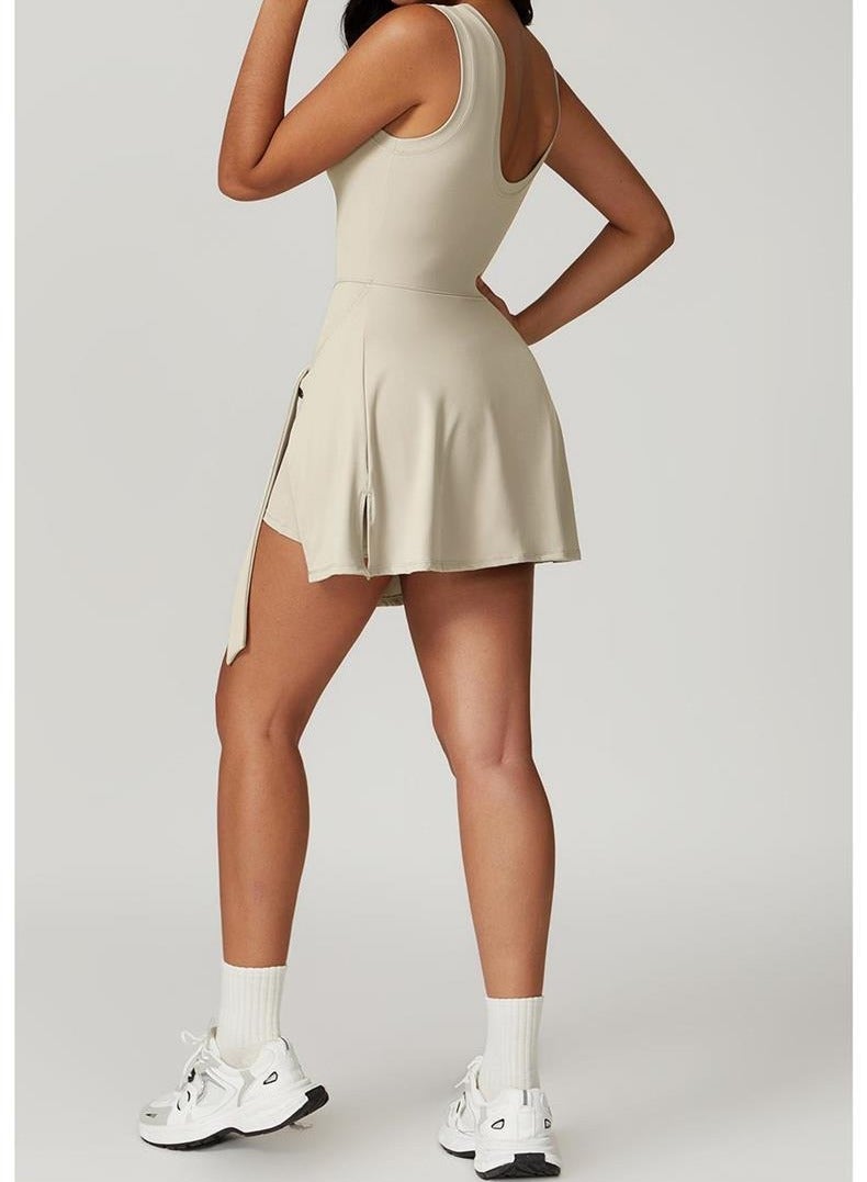 alo Alo One-piece Connected Yoga Set - Professional Fitness and Exercise Clothing for Tennis Skirt Dress for Women Pilates  - Image 4