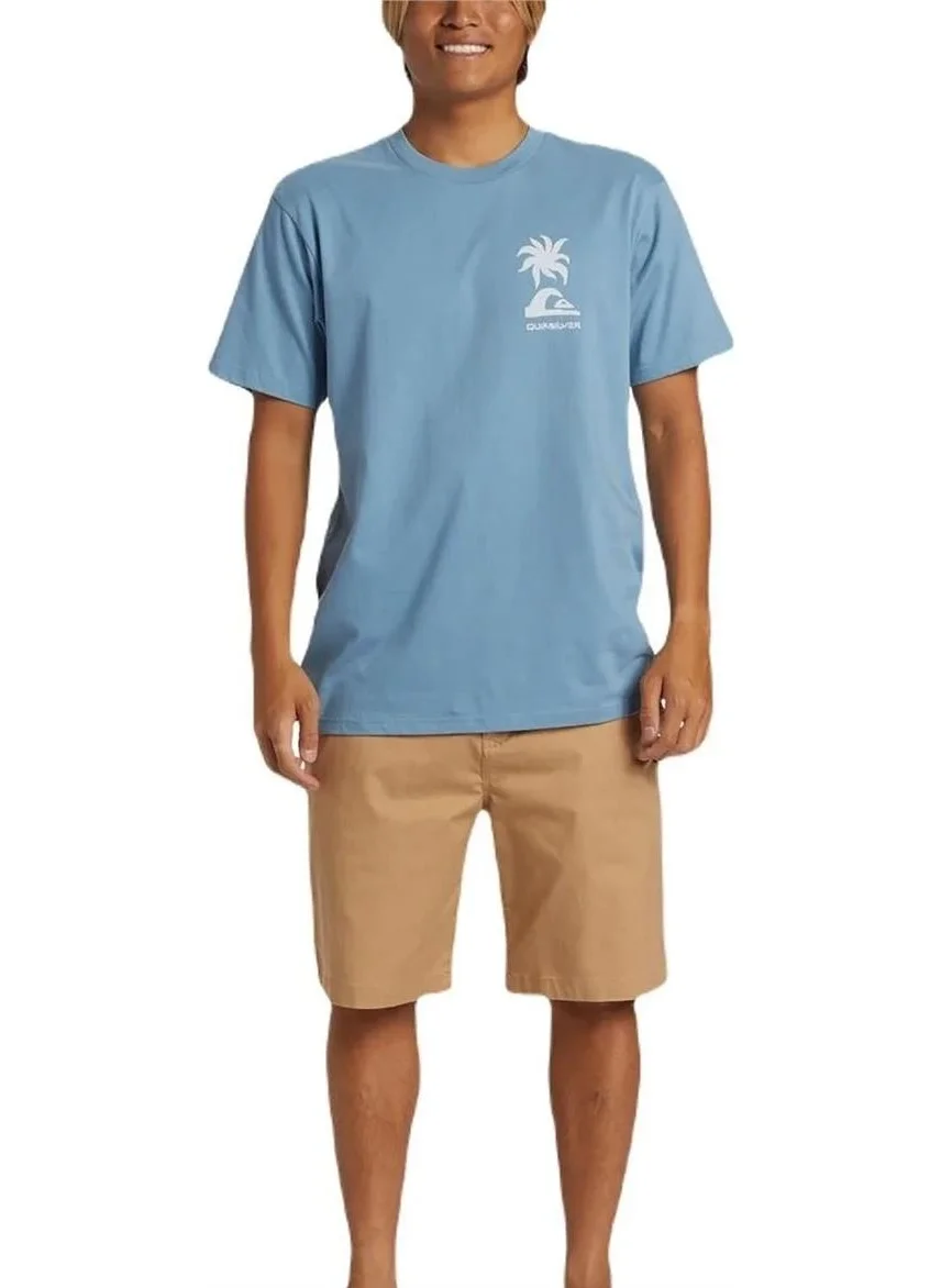 QUIKSILVER Tropical Breeze Purple Men's Blue T-Shirt