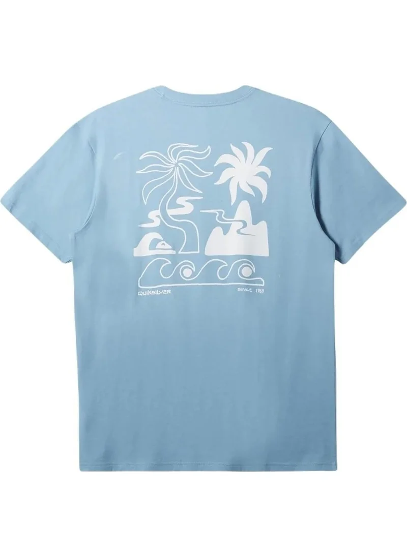 كويك سيلفر Tropical Breeze Purple Men's Blue T-Shirt