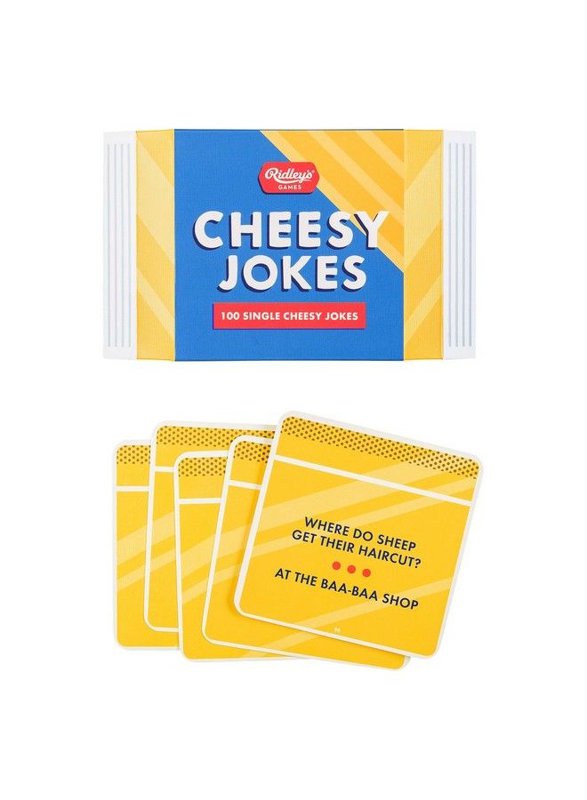 Ridley's Ridley’S 100 Single Cheesy Joke Cards Includes 100 Jokes For Kids And Adults Funny Jokes For Familyfriendly Fun Makes A Great Gift Idea - Image 3