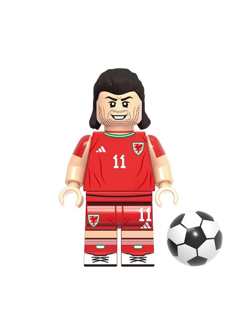 8 Pcs Football Star Series Children's Educational Building Blocks Toys Boys Gift Bag Pack  - Image 4