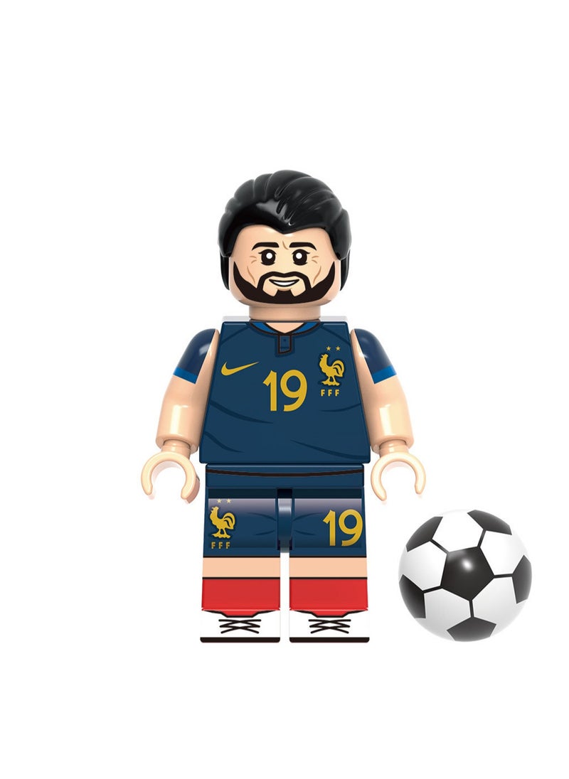 8 Pcs Football Star Series Children's Educational Building Blocks Toys Boys Gift Bag Pack  - Image 3