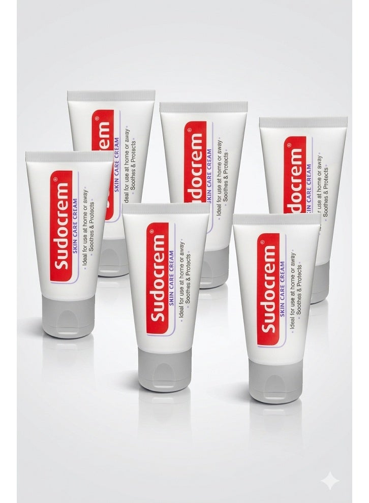Sudocrem Skin Care Cream Pack of 6 | Soothing & Protective Moisturizing Cream for Dry & Sensitive Skin