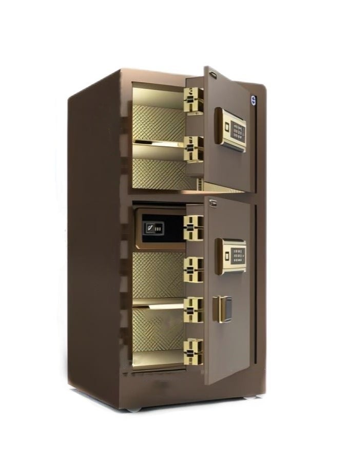 Dayi - 80cm Safe household anti-theft box fingerprint password double-door safe office hotel all-steel safe deposit box - Image 1
