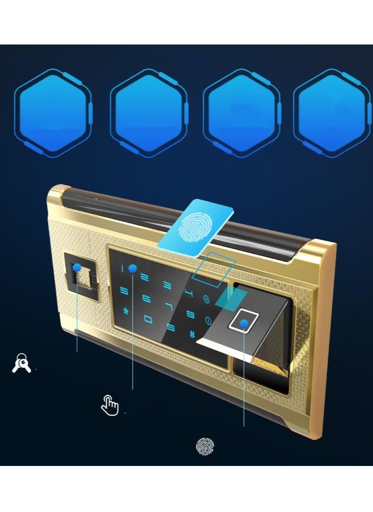 Dayi - 80cm Safe household anti-theft box fingerprint password double-door safe office hotel all-steel safe deposit box - Image 1