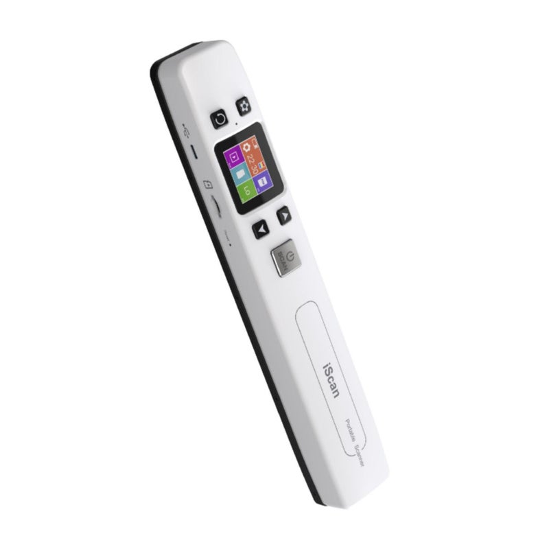 Portable Scanner: 300/600/1050DPI HD Resolution - Dual Roller Zero Margin Design, Rechargeable Lithium Battery, JPEG & PDF Selectable Formats Handheld Wand Scanner for Home Office Document Scanning - Image 1