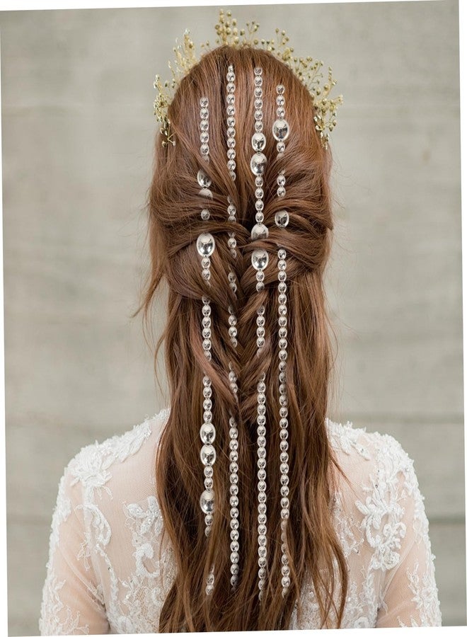 CHIROGRAPHY 5 Pcs Premium Hair Chain, 5PCS/Set 20 inch Multi-strand Silver Hair Extensions Chains, Tassel Ponytail Head Chain with Clip for Girls and Women, Nightclub Party, Prom Party,Hair Chains - Image 3