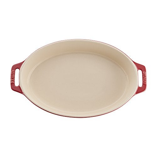 STAUB Ceramic Oval Baking Dish Set, 2-piece, Cherry - Image 4
