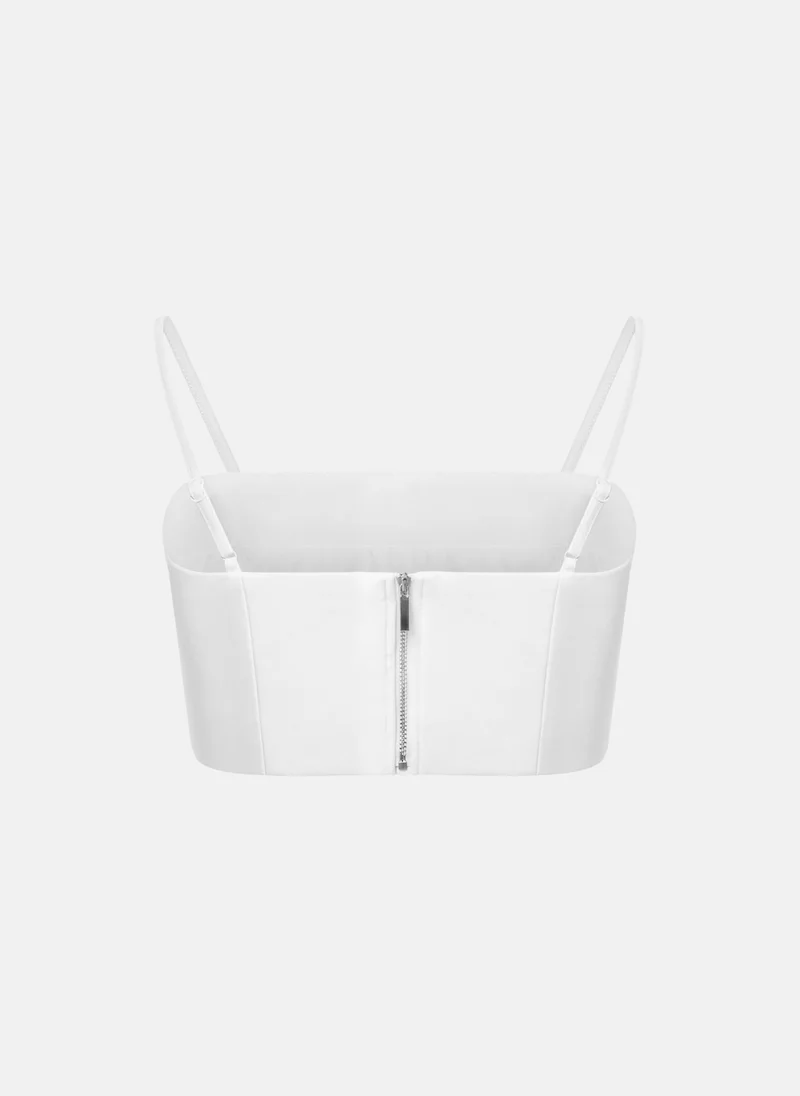 Lichi Cropped top with thin straps
