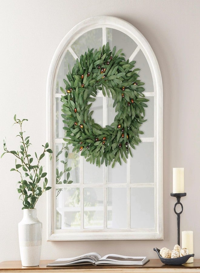 colorspec 22 inch Olive Wreaths for Front Door Set of 2, Artificial Large Spring Summer All Seasons Year Round Green Olive Branch Wreath for Home Outdoor Indoor Farmhouse Porch Window - Image 4