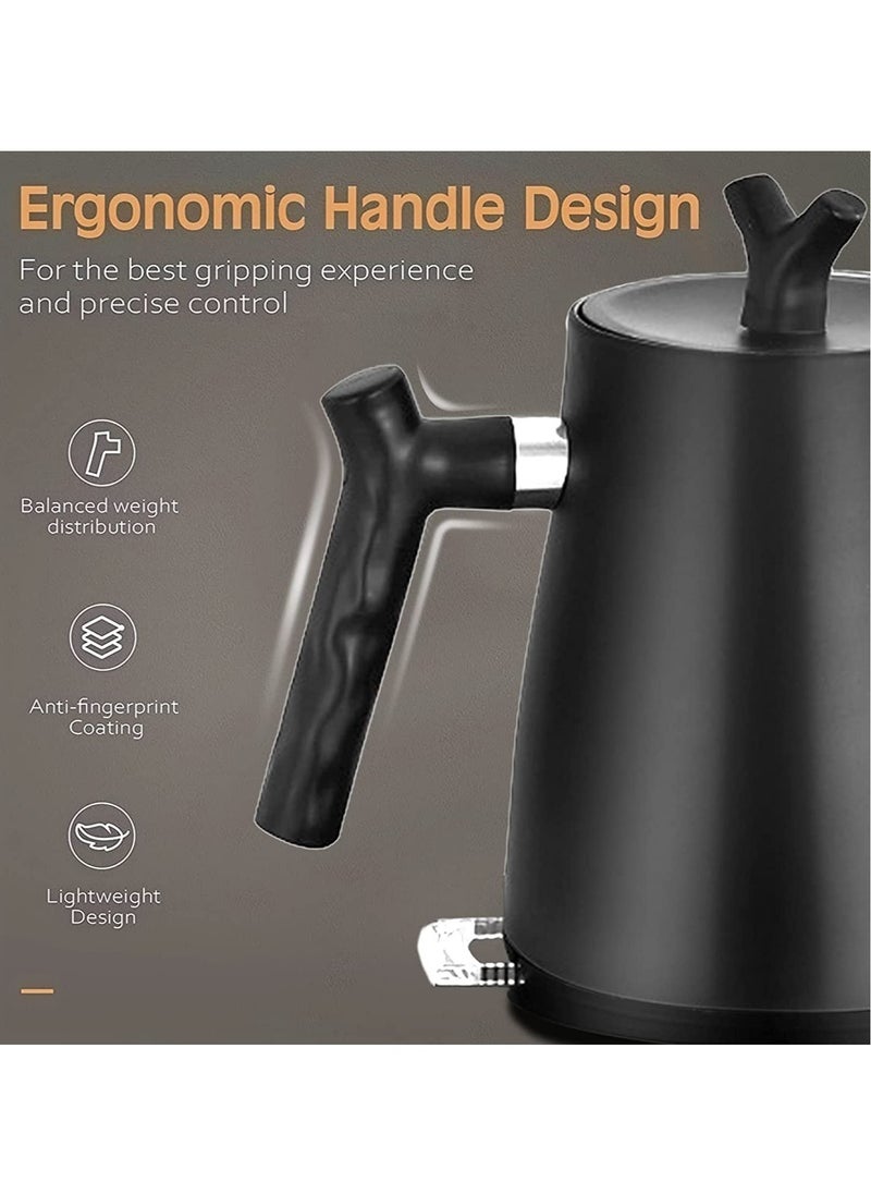 Electric Gooseneck Kettle 0.8L 1000W Water Kettle for Pour-over Coffee & Tea, 304 Stainless Steel Coffee and Tea Pot, Constant Temperature Coffee Kettle - pzsku/Z69D1D013741128A61ADAZ/45/_/1727335180/0ee5ab49-82eb-486a-b335-967911bfad04