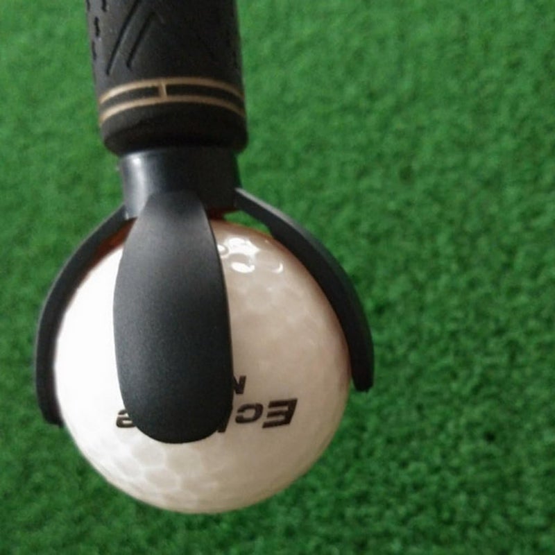 كلاراكو مخلب التقاط كرات الجولف الأسود العملي، أداة التقاط وملتقط ومصاصة تناسب معظم مقابض المضارب - Image 4