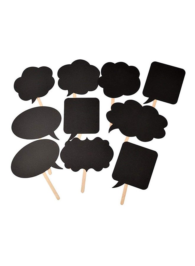 QiaoKai 10-Piece DIY Funny Speech Card Photo Booth Props Set - Image 1