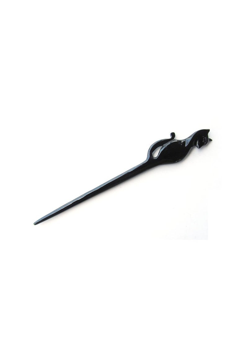 Marycrafts Marycrafts Black Buffalo Horn Hair Stick, Hair Accessories, Hair sticks for women Handmade 7.2" 