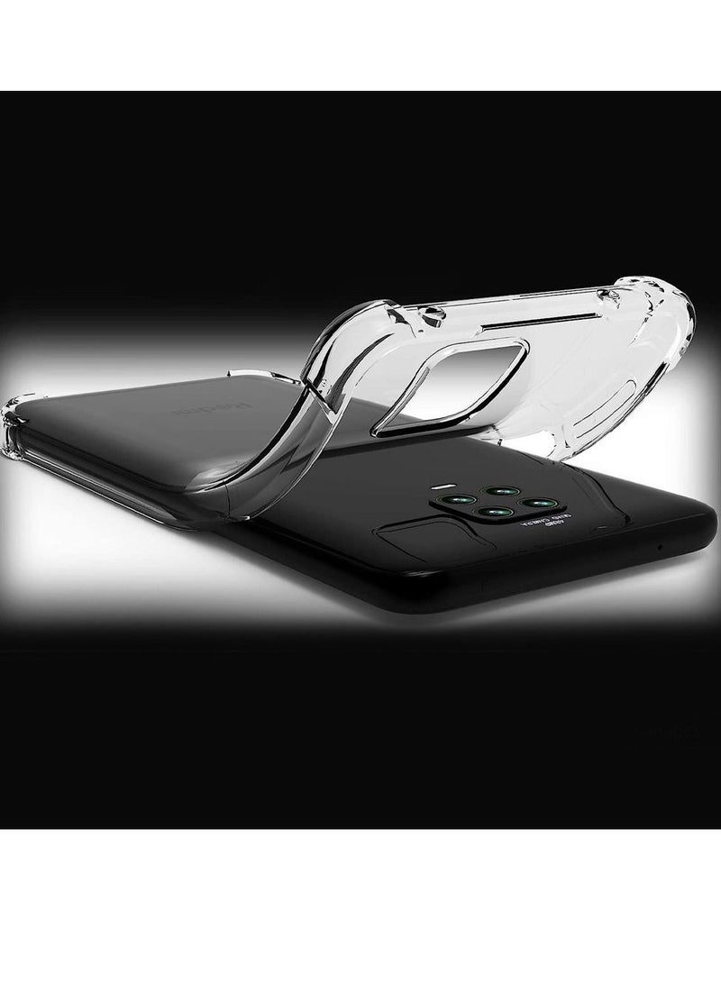 CATANES Xiaomi Redmi Note 9S Case Cover Clear Protective TPU Four Corners Cover Transparent Soft Case - Image 3