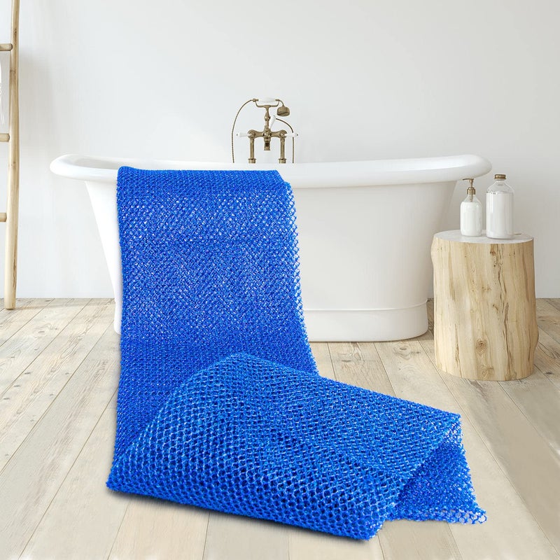 TUZIER African Net Sponge 3 Pieces African Exfoliating Net African Bath Sponge Scrubbing Rag Net African Wash Shower Long Net Body Scrubber - Image 4