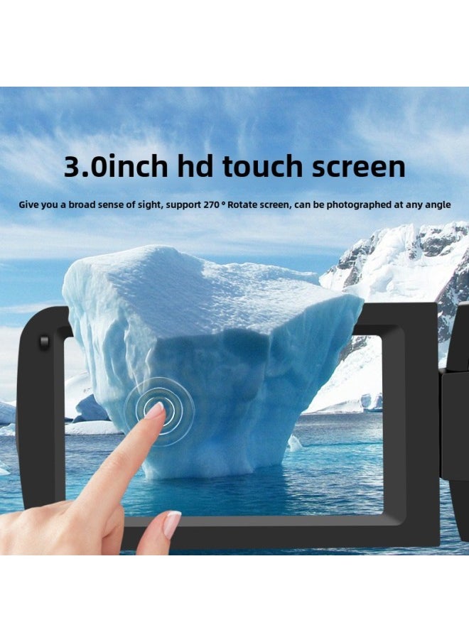 Generic 4K WIFI HD Digital Camera 18x Zoom Touch Screen Camera-Body Color:Noise Reduction Microphone  - Image 4