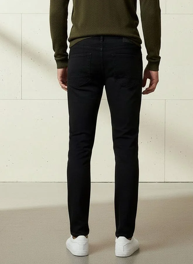 Splash FAV  Men Skinny Fit Flexi Waist Pocket Jeans for Men | Best Price UAE