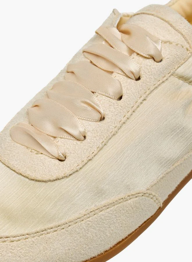 Little Missy YELLOW Girls Lace-Up Sneakers for Women | Best Price UAE