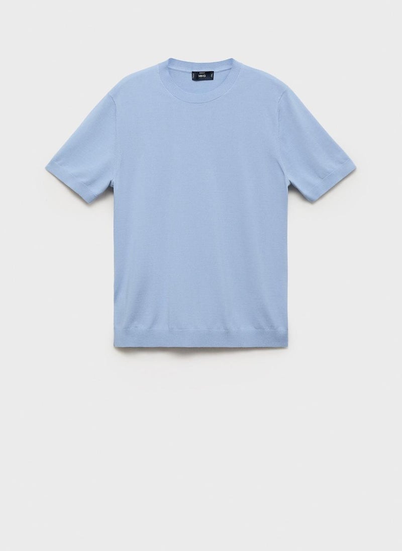 Mango Man Essential Crew Neck T-Shirt  - Image 1