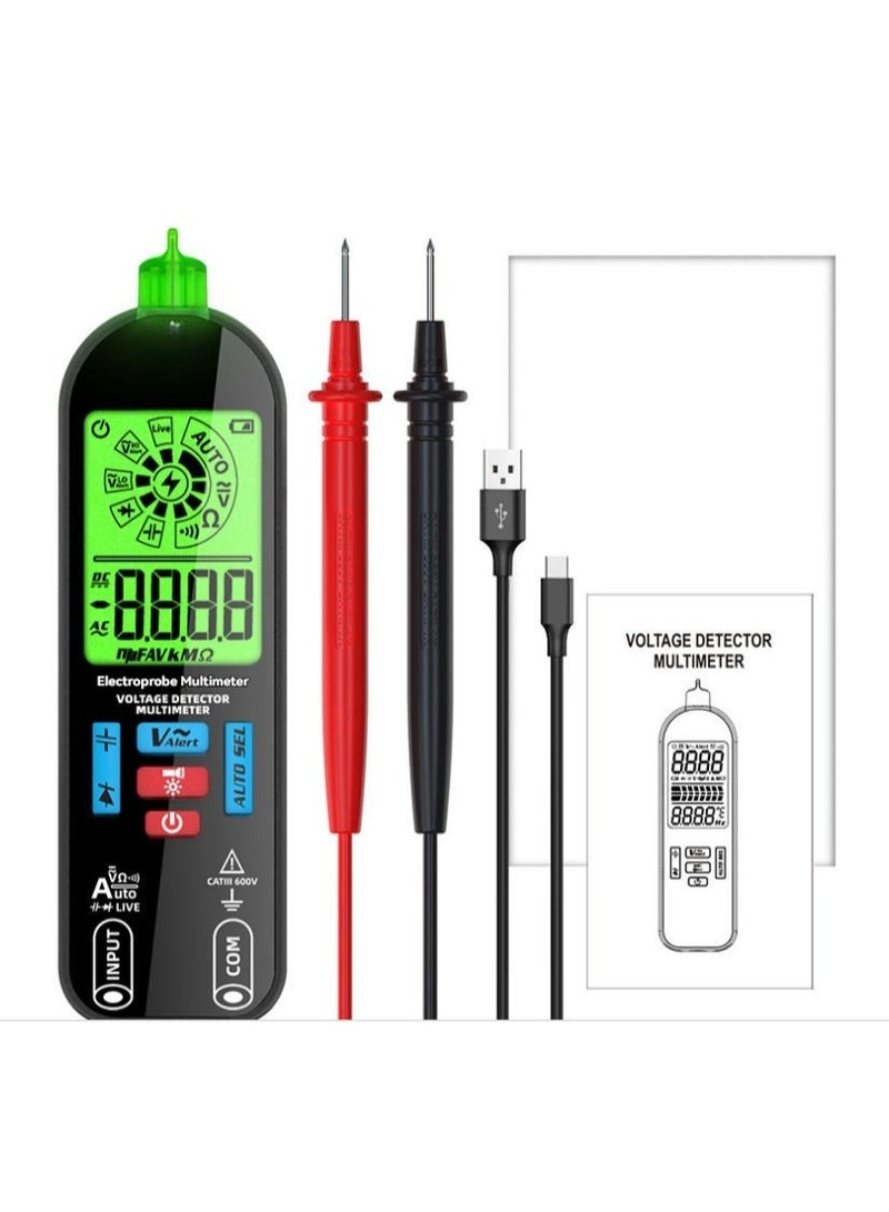M MIAOYAN Digital Smart Multimeter with Large Display and High Protection for Home and Industrial Use - Image 1