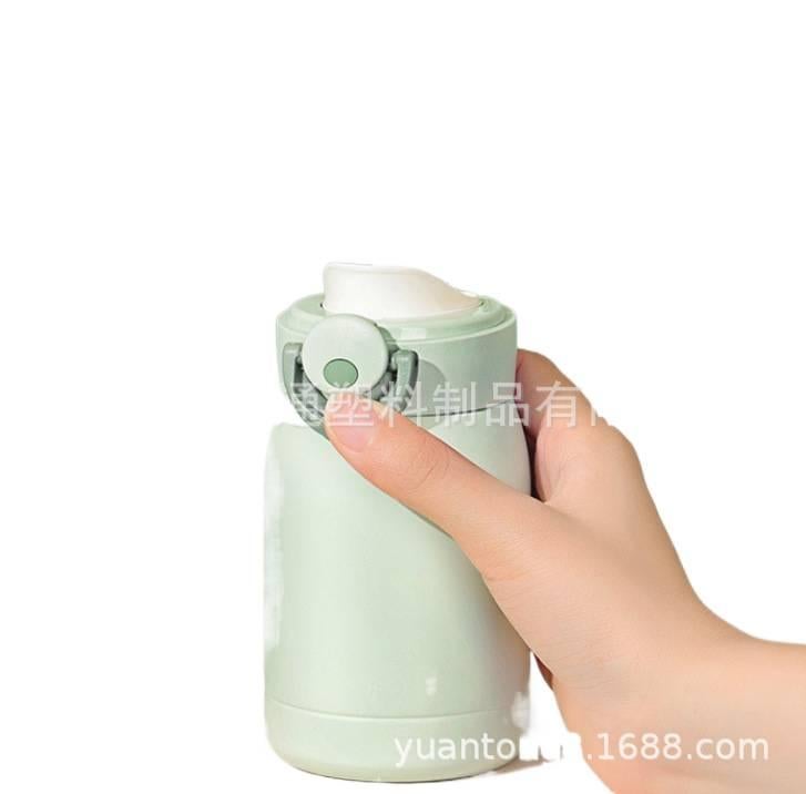قارورة مياه معزولة، باللون الأسود ستانلس ستيل، 300 ml، أسود من الستانلس ستيل - Image 4