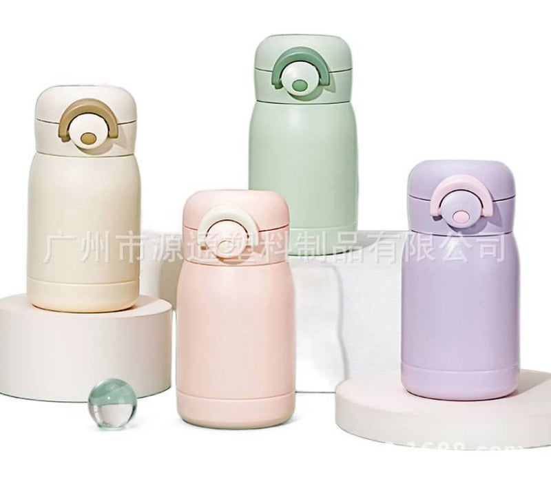 قارورة مياه معزولة، باللون الأسود ستانلس ستيل، 300 ml، أسود من الستانلس ستيل - Image 3