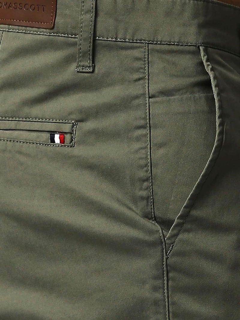 Thomas Scott Men Millennium Slim Fit Chino Pants Olive - Image 3