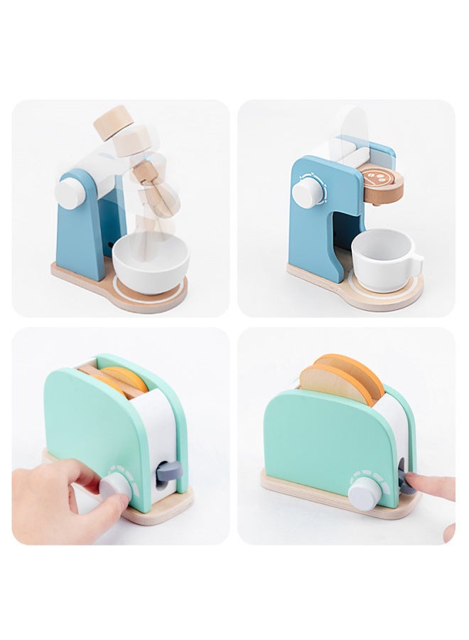 Children's Family Simulation Kitchen Set Wooden Birthday Gift Boys And Girls Baby Cutting Paradise Wooden Toys-Color:MR-Strawberry Pie - Image 4