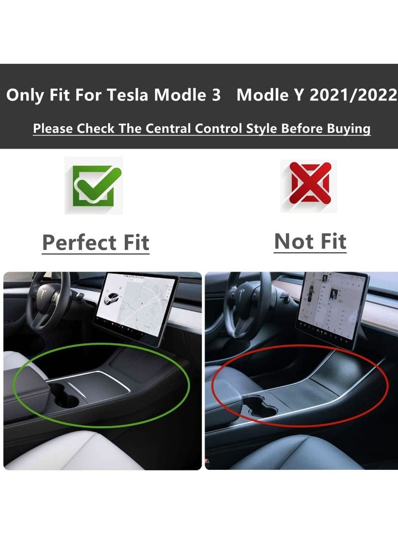 SYOSI - Cup Holder Insert for 2021 2022 Tesla Model 3 Model Y Center Console Accessories, New Upgrade - Image 1