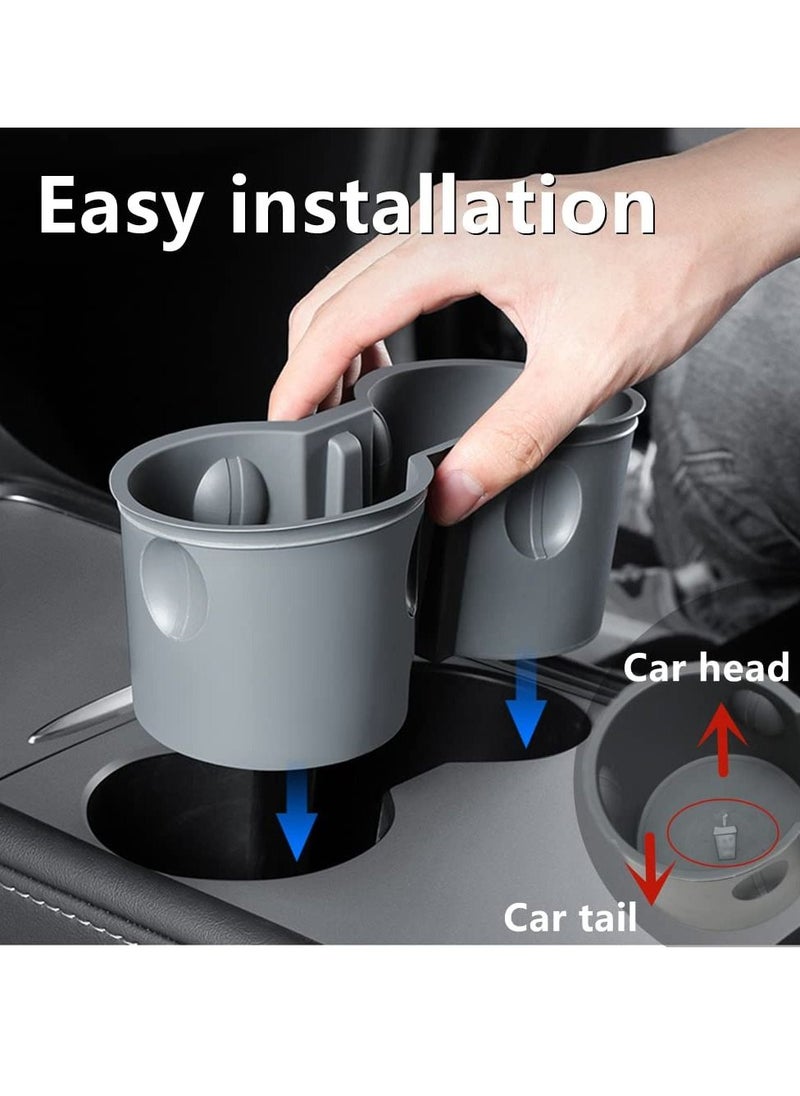 SYOSI - Cup Holder Insert for 2021 2022 Tesla Model 3 Model Y Center Console Accessories, New Upgrade - Image 1
