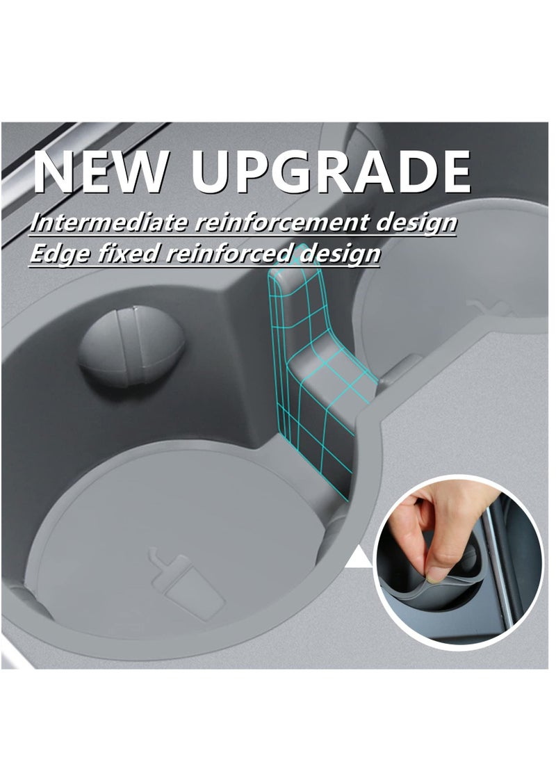 SYOSI - Cup Holder Insert for 2021 2022 Tesla Model 3 Model Y Center Console Accessories, New Upgrade - Image 1
