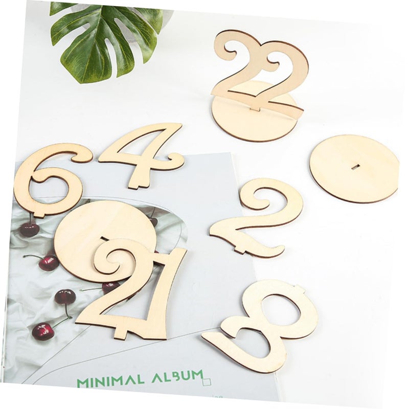 Khaki Wooden Table Cards 20Pcs For Wedding Reception And Special Events Elegant Decor 7 5X7 5X10CM - Image 4