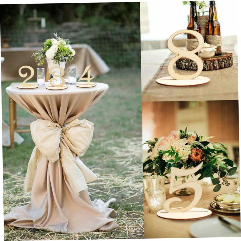 Khaki Wooden Table Cards 20Pcs For Wedding Reception And Special Events Elegant Decor 7 5X7 5X10CM - Image 3