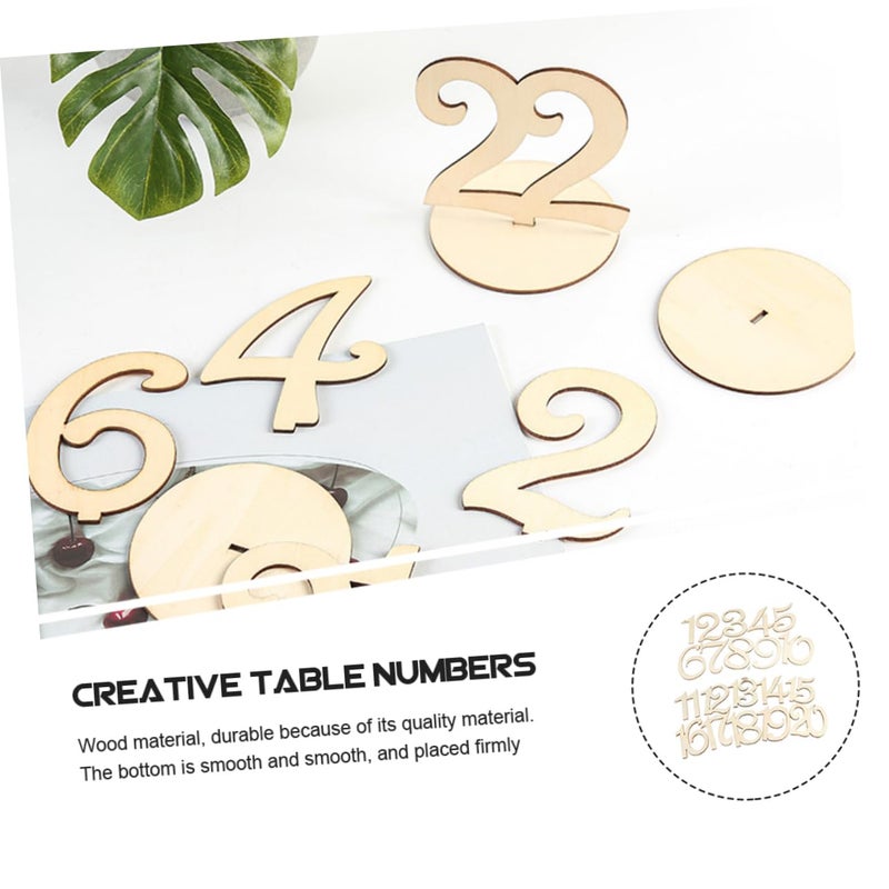 Khaki Wooden Table Cards 20Pcs For Wedding Reception And Special Events Elegant Decor 7 5X7 5X10CM - Image 5