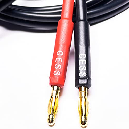 CNCESS CESS-037-6f Banana Plug Male to Male Speaker Cable 12 Gauge 680 Strand Count Silicone Soft Wire, 2 Cables (6 FEET) - Image 4