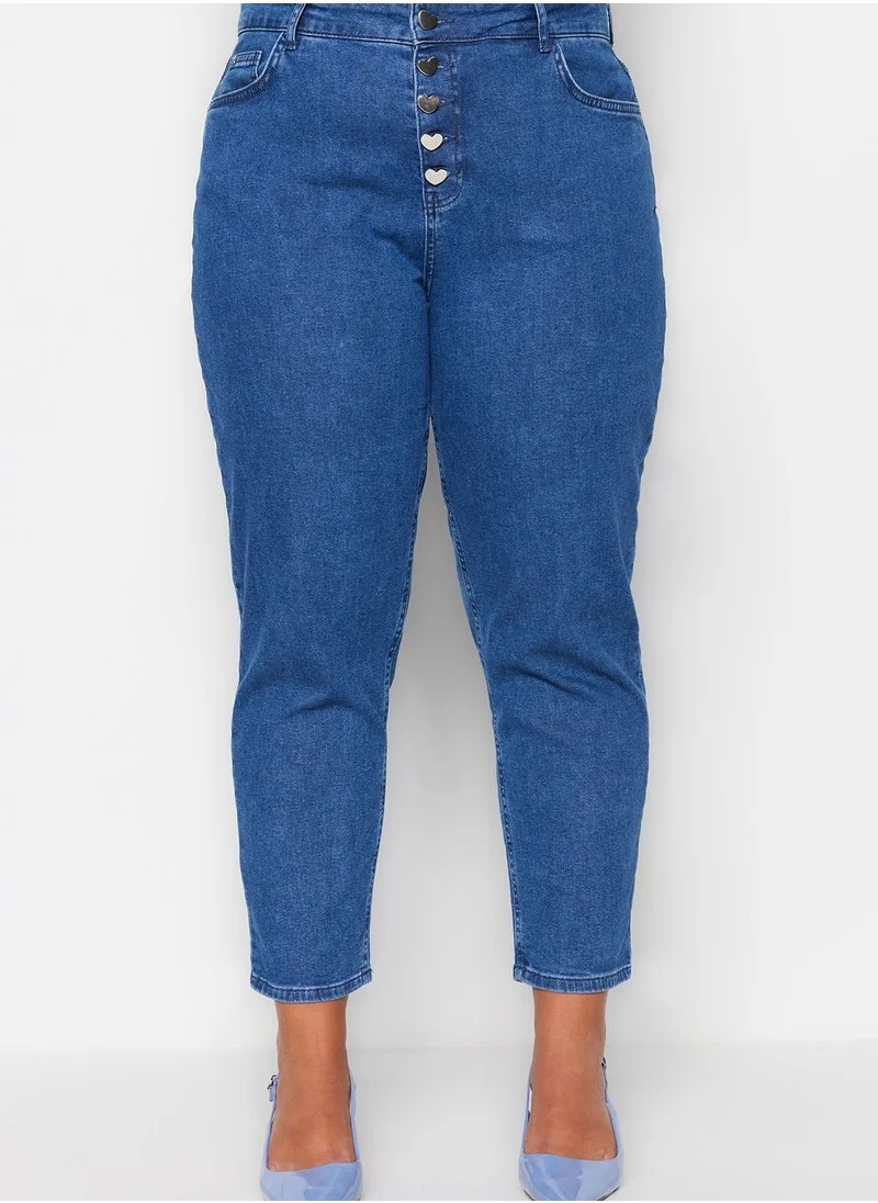 ترينديول كيرف High Waist Mom Jeans