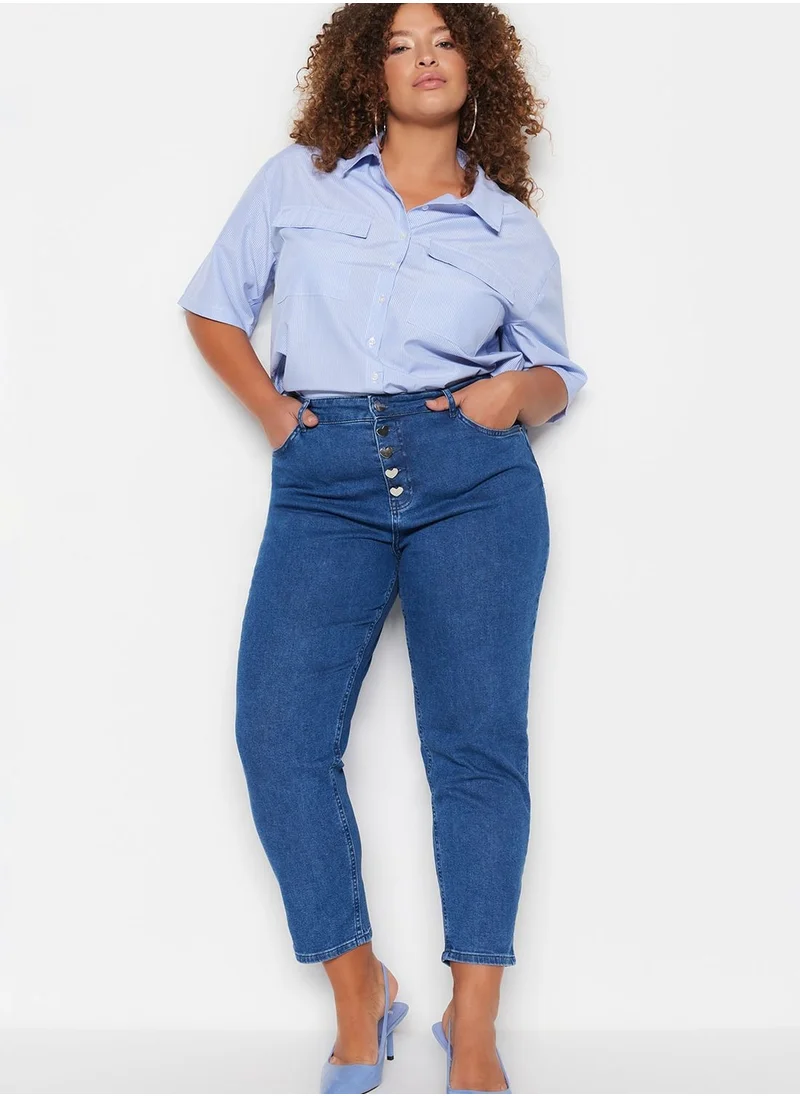 ترينديول كيرف High Waist Mom Jeans