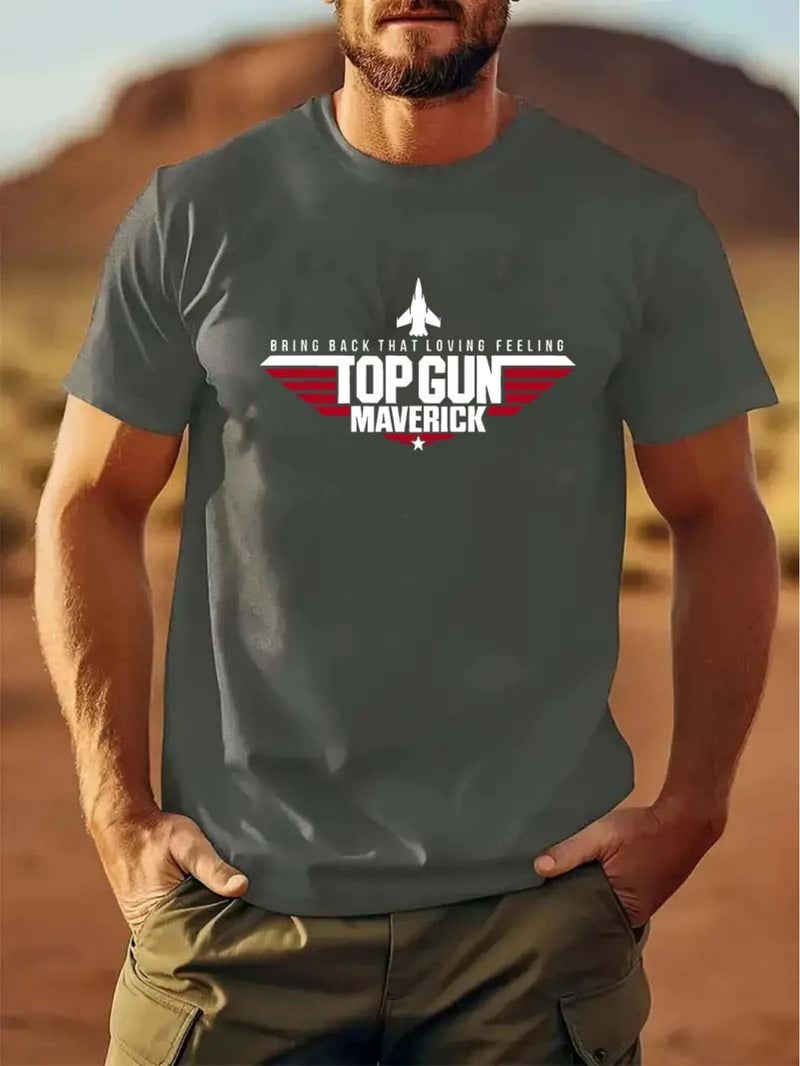 Men'S Casual Sports Fashion T-Shirt Pure Cotton Round Neck Short-Sleeved Summer Pure Cotton T-Shirt - Image 1