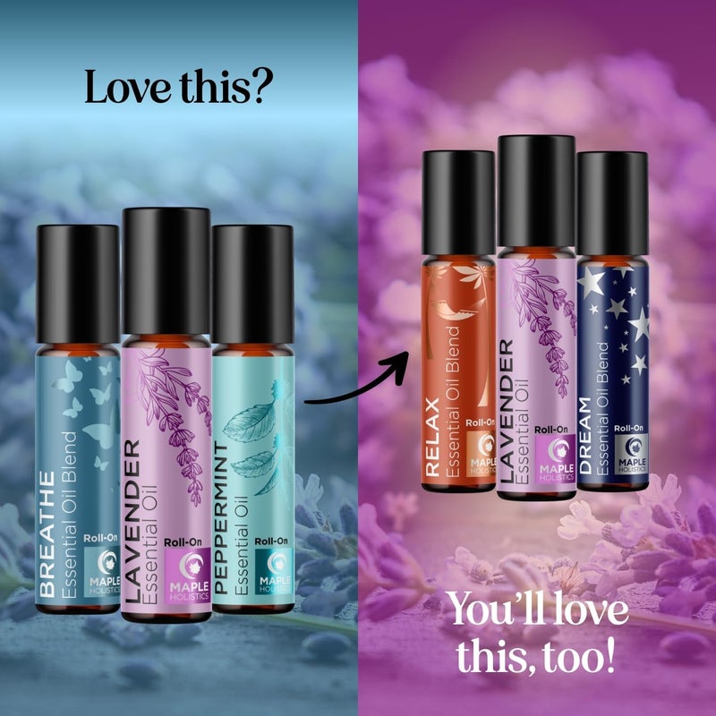Headache Roll on Essential Oils - Aromatherapy Essential Oils Sets Variety Pack with Peppermint Clarify and Breathe Essential Oil Roll Ons - Fun & Cute Wellness Gift for Young Women Teens & Girls - Image 4