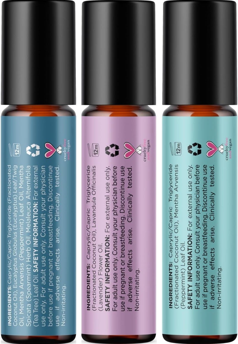 Headache Roll on Essential Oils - Aromatherapy Essential Oils Sets Variety Pack with Peppermint Clarify and Breathe Essential Oil Roll Ons - Fun & Cute Wellness Gift for Young Women Teens & Girls - Image 5