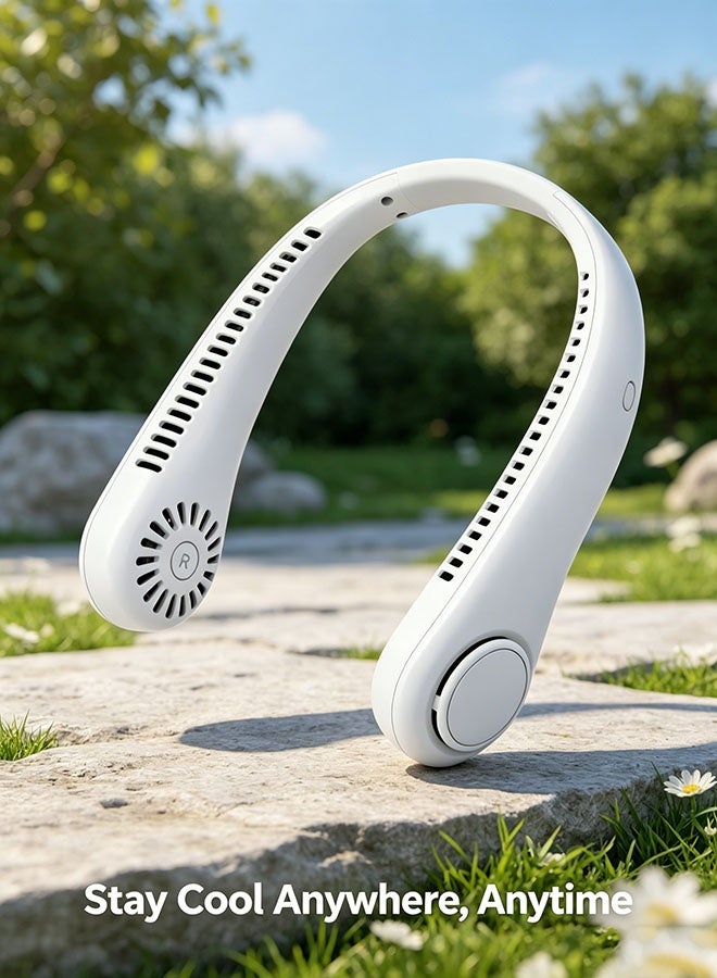 Wearable Neck Fan, Semiconductor Cooling Portable Mini Fan with 100-Speed Variable Wind and Type-C Fast Charging - Image 3