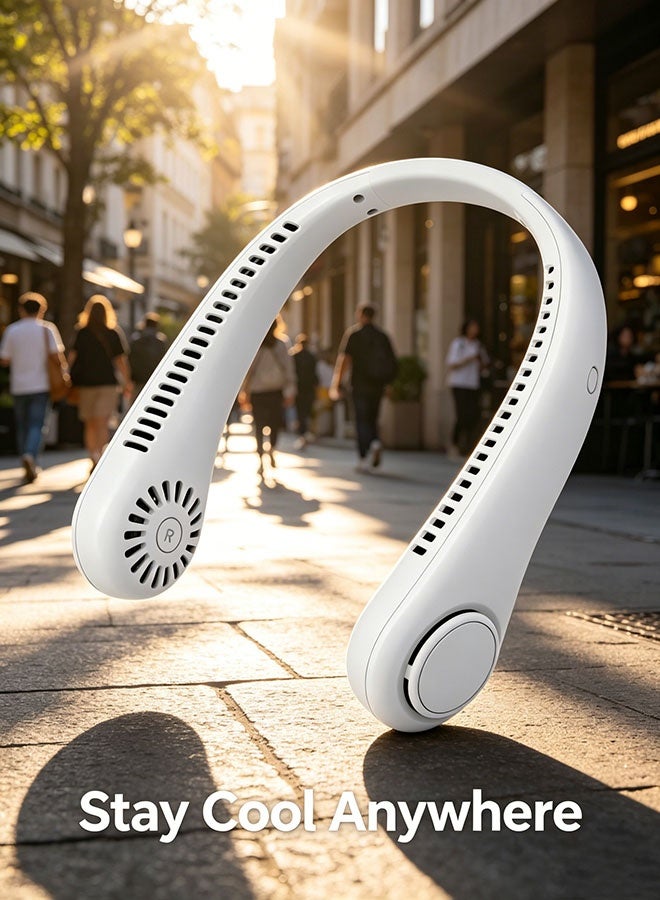 Wearable Neck Fan, Semiconductor Cooling Portable Mini Fan with 100-Speed Variable Wind and Type-C Fast Charging - Image 4