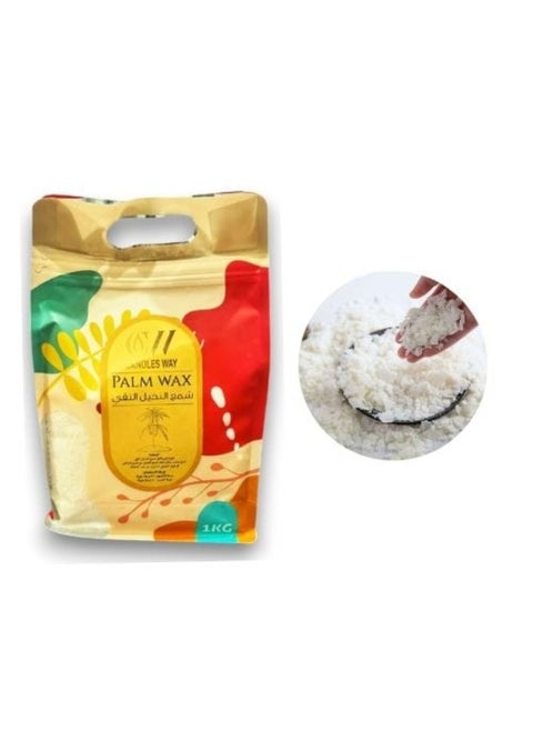 Pure Palm Wax - High Quality, Natural, Environmentally Friendly, Ideal for Scented Candles 1 Kg