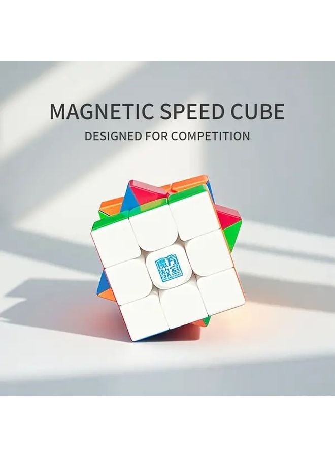 Magnetic Cube Smooth Rotation 3x3 Magnetic Cube Puzzle V2 ABS Material Brain Teaser - Image 2