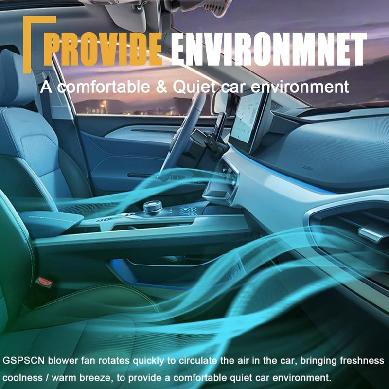 GSPSCN محرك مروحة تكييف 700272 AC لسيارات فورد فوكوس (Ford Focus) موديلات 2012-2018، إسكيب (Escape) موديلات 2013-2019، ترانزيت كونيكت (Transit Connect) موديلات 2014-2023، سي-ماكس (C-Max) موديلات 2013-2018، ولينكولن إم كي سي (Lincoln MKC) موديلات 2015-2019 - يحل محل محرك التدفئة والتهوية GV6Z19805AA وPM9386. - Image 4