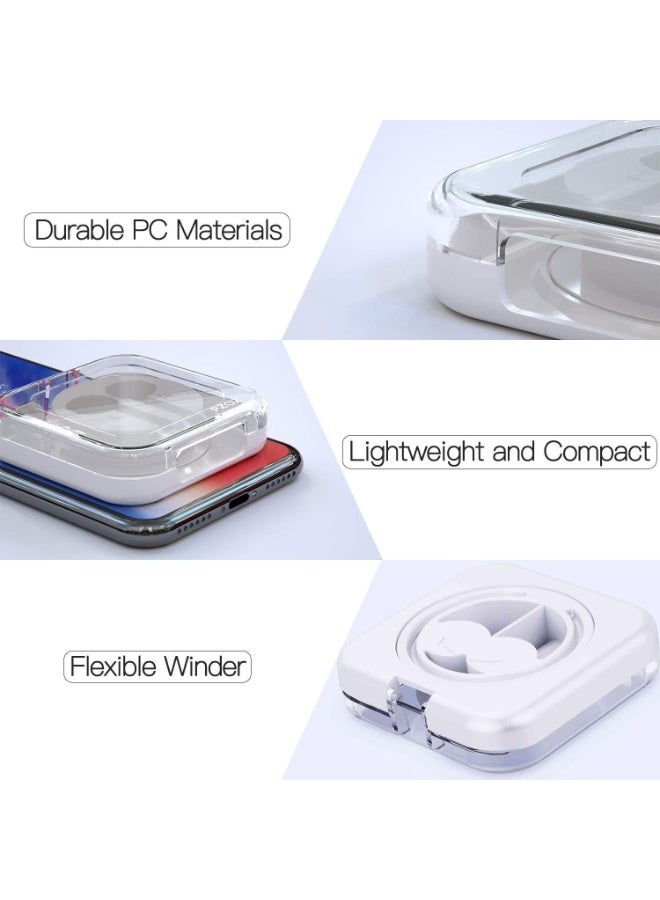بزوز حالة سماعات الأذن متوافقة مع سماعات الأذن EarPods من Apple iPhone/iPad/iPods، علبة تنظيم كابل السماعات، حامل إدارة الكابلات، مغلف لف الكابلات، تخزين صغير، حمل كابلات، إدارة الكابلات - Image 3