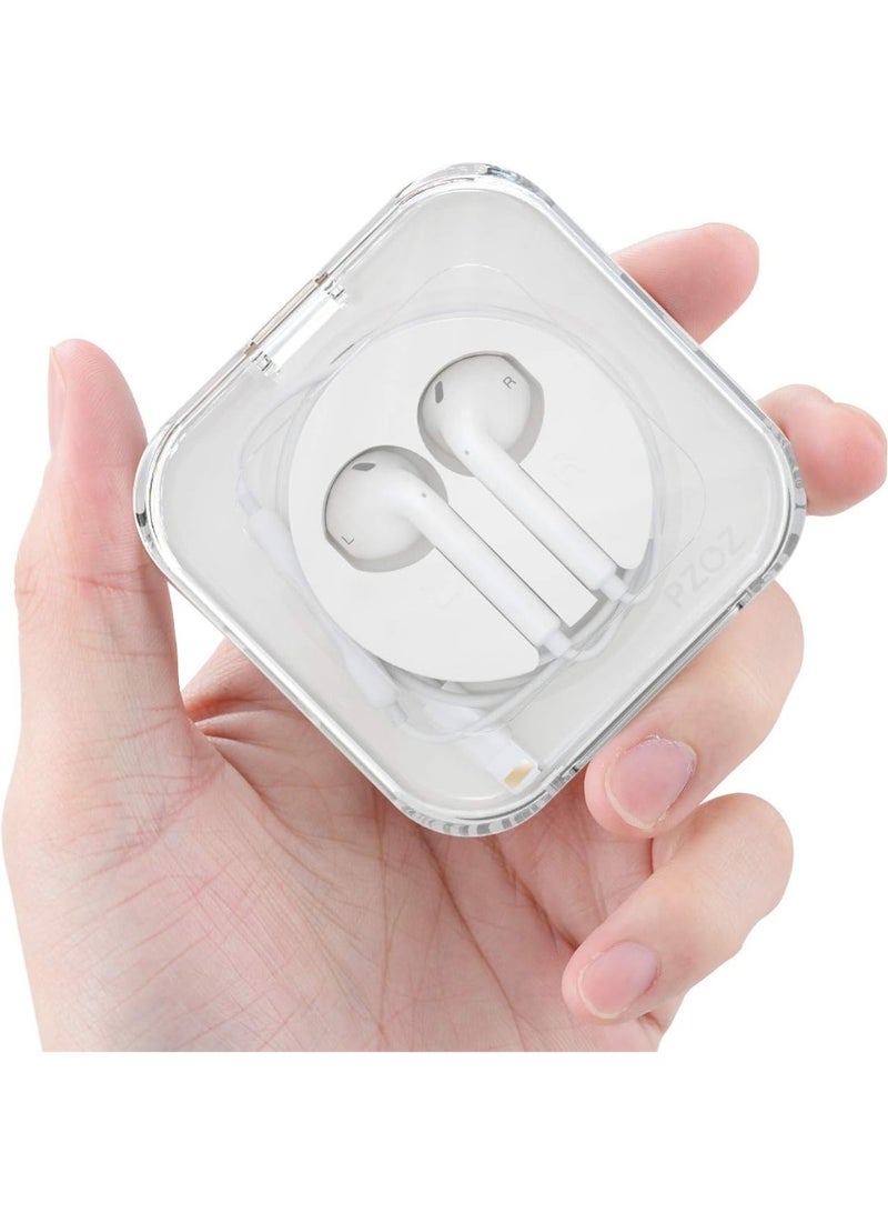 بزوز حالة سماعات الأذن متوافقة مع سماعات الأذن EarPods من Apple iPhone/iPad/iPods، علبة تنظيم كابل السماعات، حامل إدارة الكابلات، مغلف لف الكابلات، تخزين صغير، حمل كابلات، إدارة الكابلات - Image 1